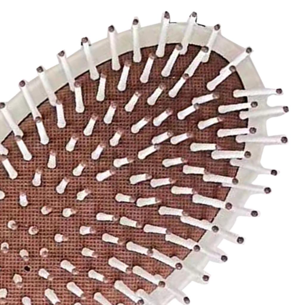 Cushion Hair Brush Minimalist Prevent Static Detangling Massage Brush with Wooden Handle for Home