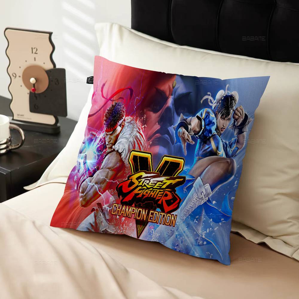 Game S-Street-F-Fighter Maple Design Cushion Cover Happy Autumn Harvest Decor Holiday Decorati Pillow Cover