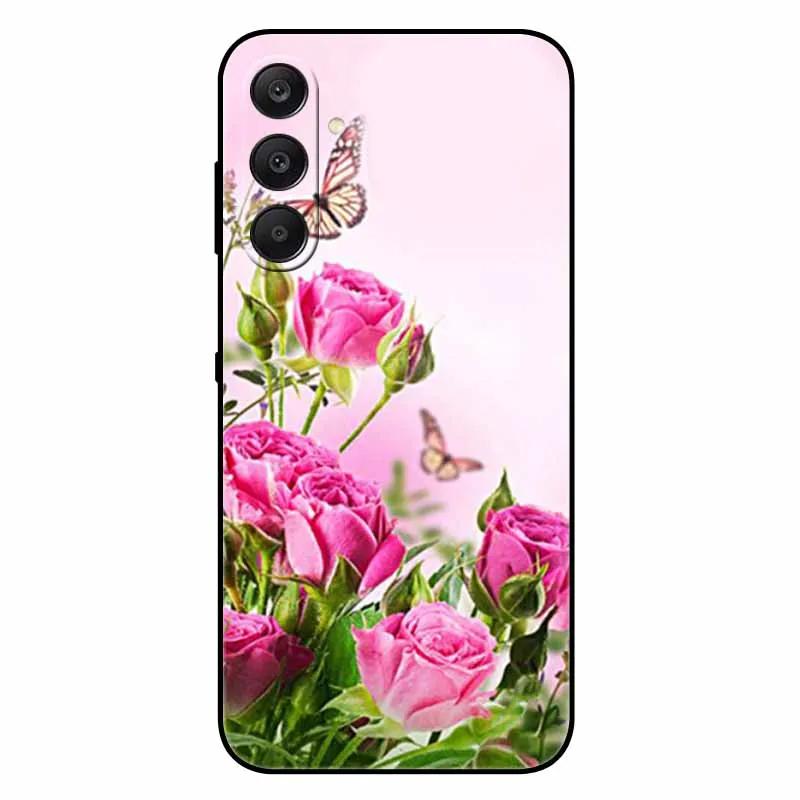 For Samsung A17 5G Case Black Silicone Soft Fashion Animal Back Cover For Samsung Galaxy A17 5G TPU Coque Cute Protective Bumper