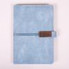A5 Imitation Leather Creative Buckle Meeting Notepad Business Office Notebook 100 Sheets Simple Style Diary Printed