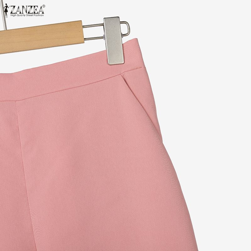 ZANZEA Women Long Sleeve Blouse and Pants Casual Two Piece Suit Sets