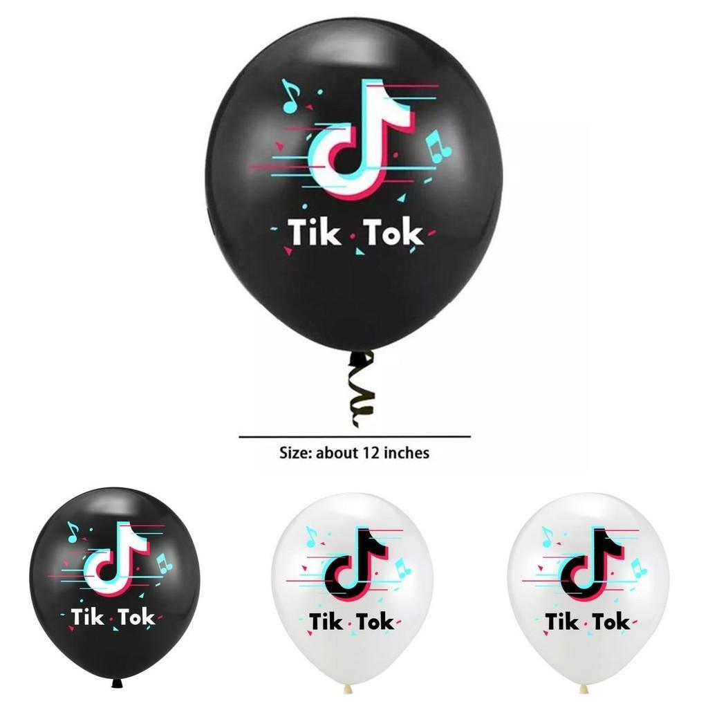Eye-catching Tiktok Theme Latex Balloon For Vibrant Birthday Party Decor Supplies
