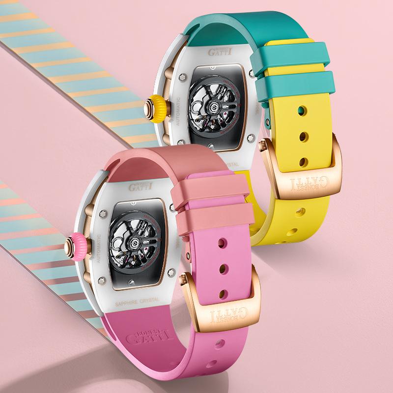 Bonest Gatti Watches Women's Automatic Mechanical Watch Light Luxury Diamond Set Fashion