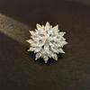 Elegant Rhinestone Animal Brooch: High-End Flower Design for Women's Coats and Accessories