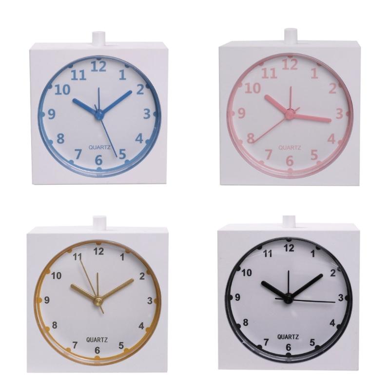 Modern Minimalists Alarm Clock with Builts In Nightlight and Quiet Movement for Home Decors Battery Operated Table Clock