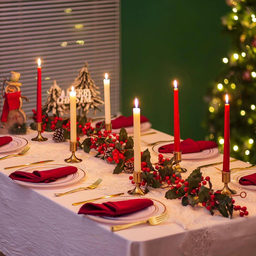 European-Style Black Gold Candlestick: Modern Romantic Table Decor & Photography Prop for Christmas