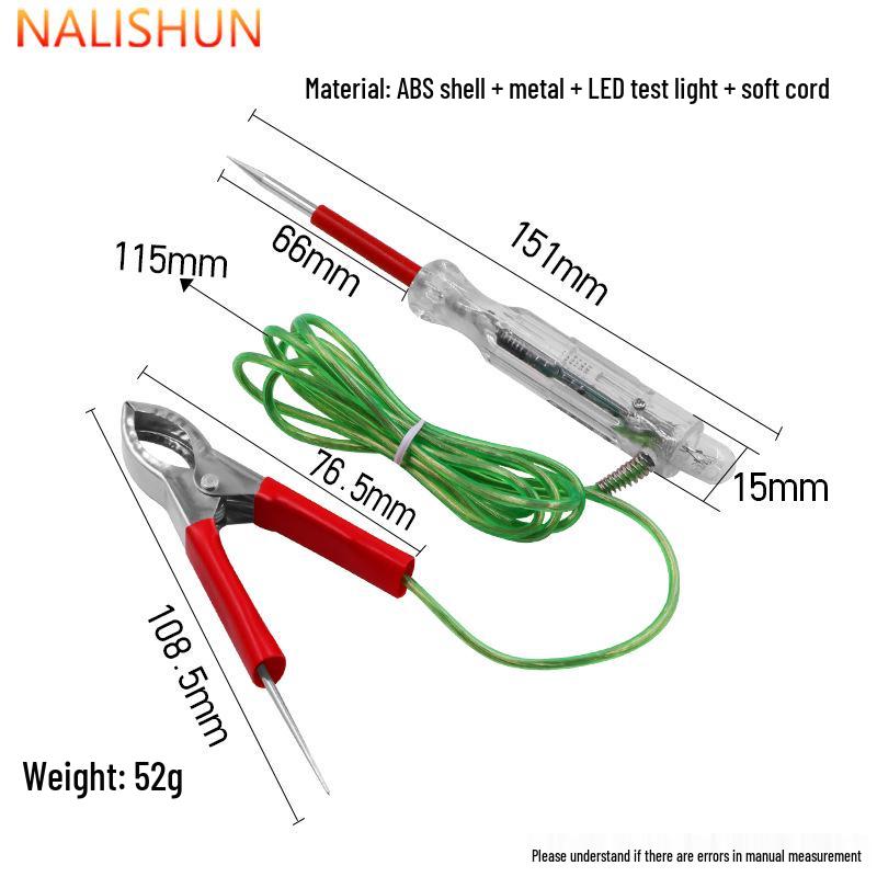 Multifunctional 12V/24V Car Circuit Test Pen for Vehicle Repair and Wire Signal Detection