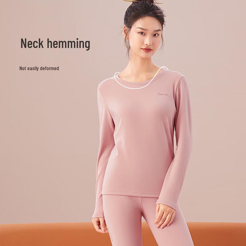 Dushi Liren Women's Cationic Brushed Fleece Thermal Underwear Set