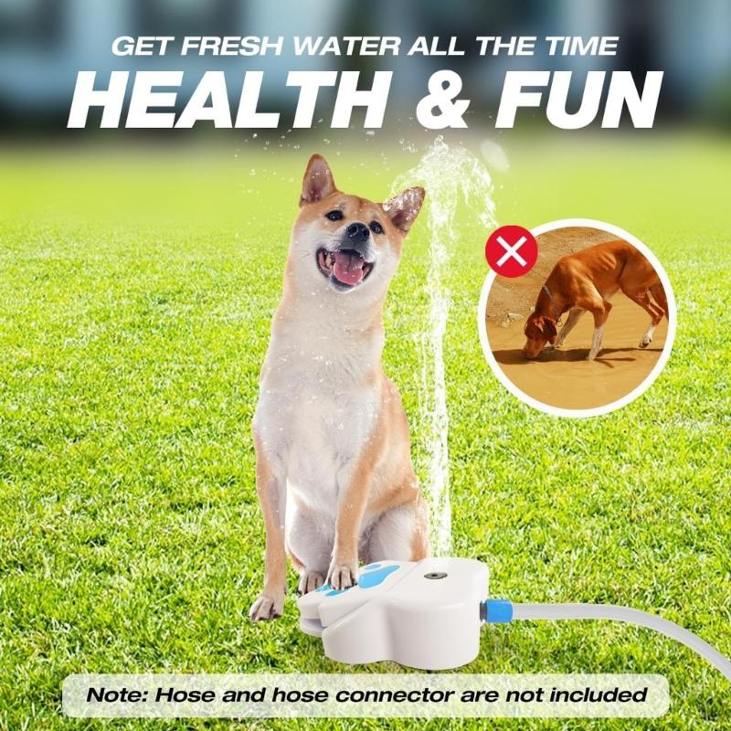 Dog Paws Activated Sprinkler Water Fountain For Outdoor Cooling Play Pet Drinking Water Dispenser Sprinkler Toy