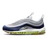 Nike Air Max 97 Sashiko Retro Scarpe da Ginnastica Lifestyle Unisex a Caviglia Bassa Resistenti Grigio Blu FB1851-131