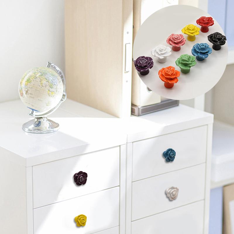 1PC Schrank Zieht Vintage Einlochgriff Cartoon Möbel Griffe Für Küche Bad Büro Schrank Griffe Mode