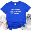 This Is My Reading Shirt, Unisex Softstyle T-Shirt, Book Lover Tee, Teacher Gift, Librarian, Outfit, Funny Shirt, Book Club, Literary TShirt