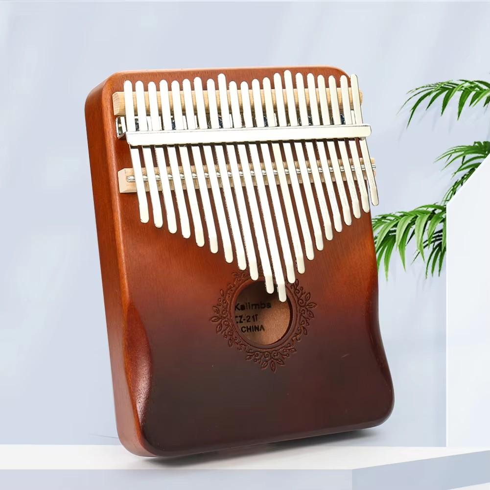 21Keys Kalimba Thumb Piano Solid Wood Veneer Keyboard Musical Instrument Kalimba Finger Piano Christmas Gift For Music Lovers
