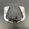 For Harley Sportster Softail Dyna Electra Glide Motorcycle LED Sickle Rearview Side Mirror With Flowing Water Turn Signal