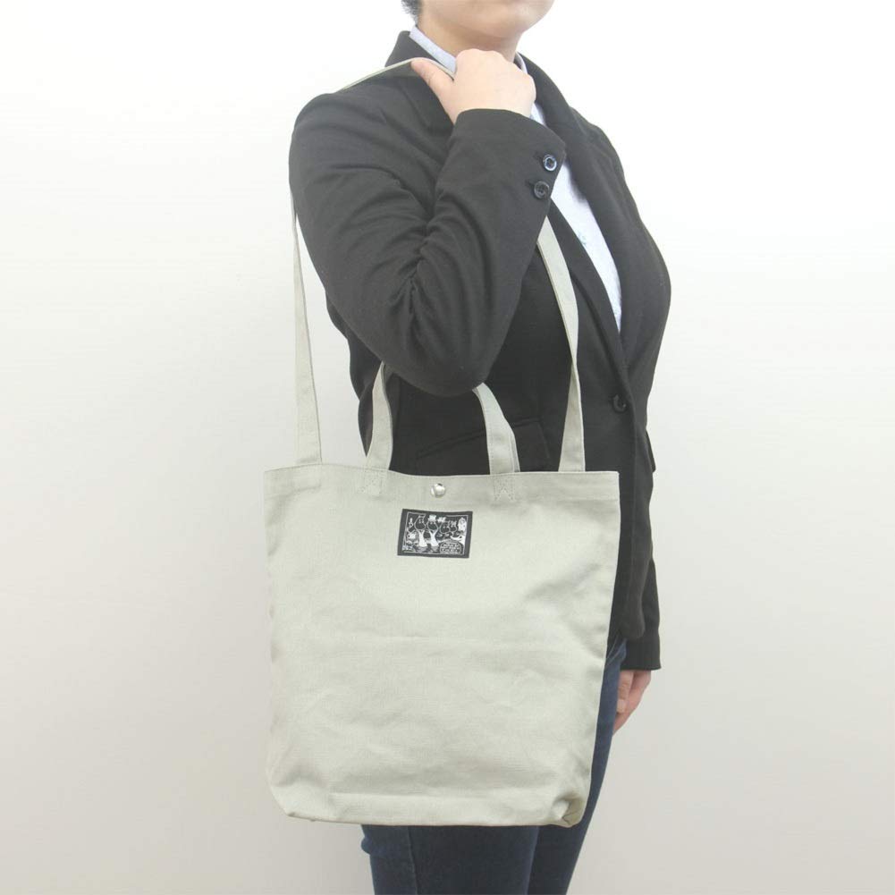 Gakken Staful Moomin Tote T02207 Bag, 2-Way, Gray,
