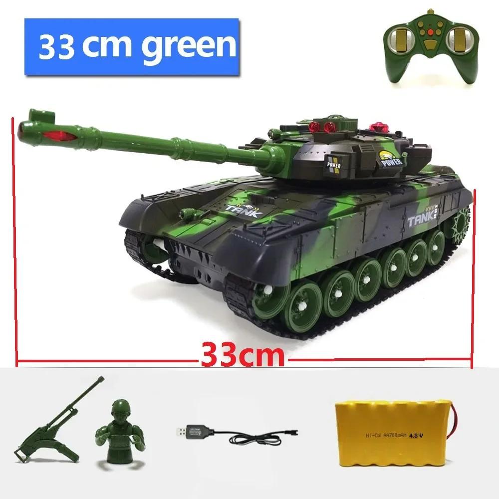 44/33Cm Large Rc Tank Remote Control Car Military War Tanks Electric Cars Simulation Shooting Radio-Controlled Crawler Truck