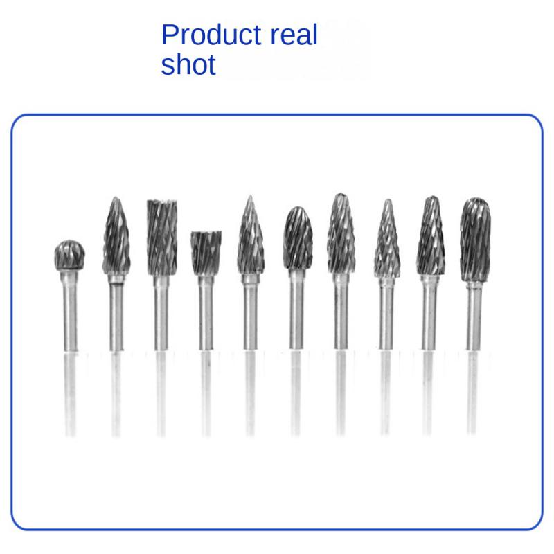 3*6mm Tažení kovu Frézka z tvrdokovu Rotační nástroj Fréza CNC Gravírování Brusné nástroje Kovové obrábění Frézování Leštění