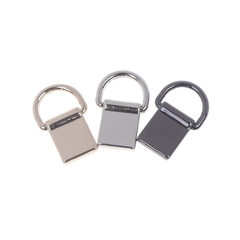 2 Stück Metall D-Ring Tasche Seitenverbinder Schnallen mit Schrauben Handtasche Lederband Griff Kette Haken Verschluss Diy Bastelzubehör