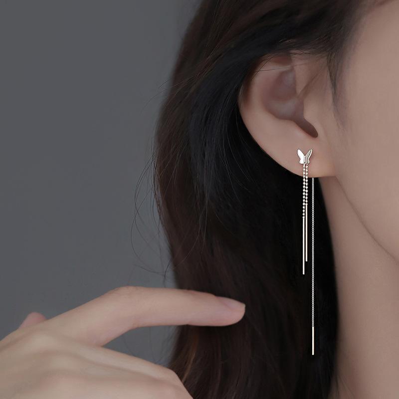 Fashion Zircon Butterfly Korean Ear Cuff Simple Elegant Versatile New Model  for Women Girl Accessories Minimalist Style
