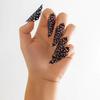 4 Pezzi Anelli Dita Regolabili Unici Stile Zingaro Dubai Dita Aperte per Donne Tendenza Vintage Punk Anello Unghia Danzatrice del Ventre Cosplay Gioielli