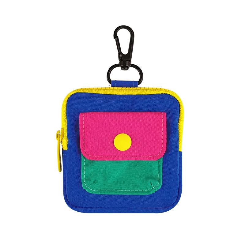 

Women s 2025 Dopamine Colorblock Coin Purse - Zipper, Fashionable, Versatile Keychain Design