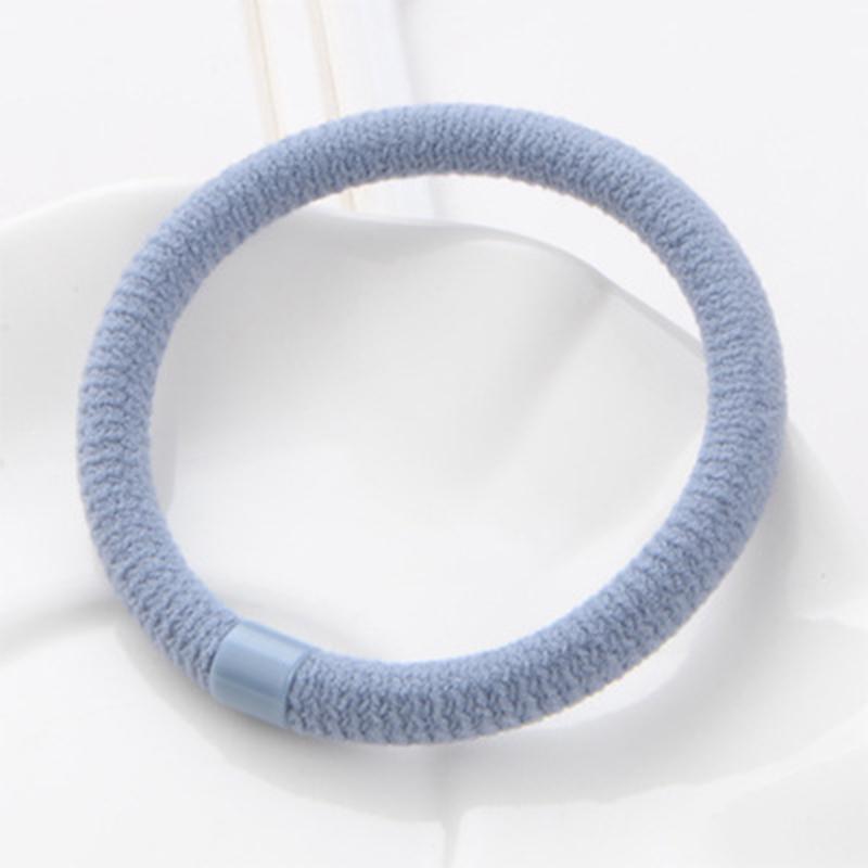 

LNRRABC 10 шт./упак. женские резинки прочный эластичный хлопок регулируемая веревка для волос светло-синий