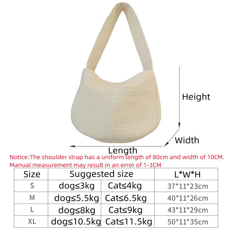 Backpack Bag Cat Dog Comfort Breathable One Shoulder Crossbody Bag Outdoor Travel Dog Cat Canvas Crossbody Bags Pet Supplies