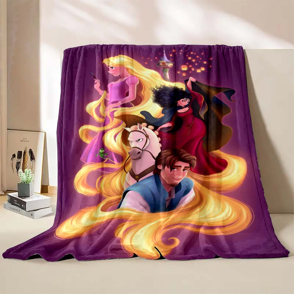 3D Princess Rapunzel Printing Blanket Kinds Adult Blanket Soft and Warm Bedding for Bed Sofa Travel Cover Blanket Holiday Gifts