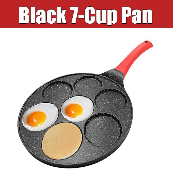 7-Cup Omelet Mini Pancake Cooker Pan Breakfast Nonstick Pancake Griddle Egg Frying Pan Skillet Gas Stove & Induction Cookware
