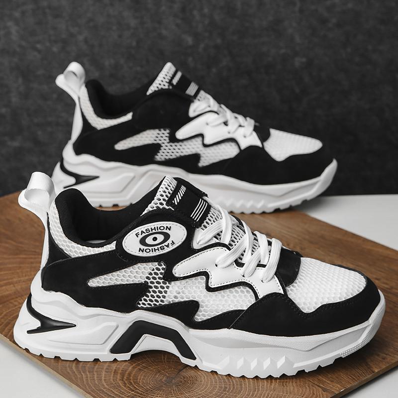 

Men Large Size Breathable Sneakers New Summer Non Slip Comfortable Casual Tied Fashion Casual Running Shoes Hollowed-out 48 чёрный