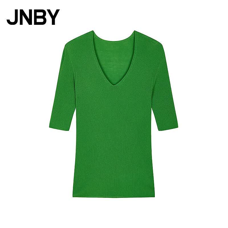JNBY 2026 Autumn V-Neck Wool Pullover