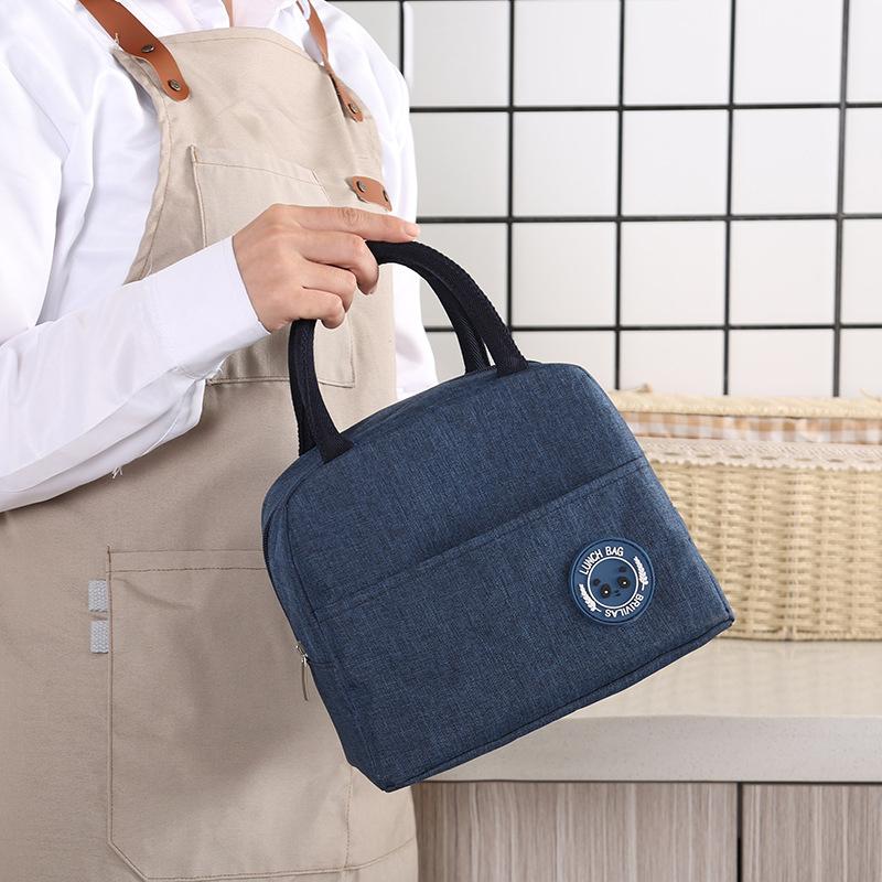 Simple Lunch Box Bag Student Bento Bag Portable Thermal Insulated Lunch Box Insulation Bento Pack Student Bento Lunch Handbag