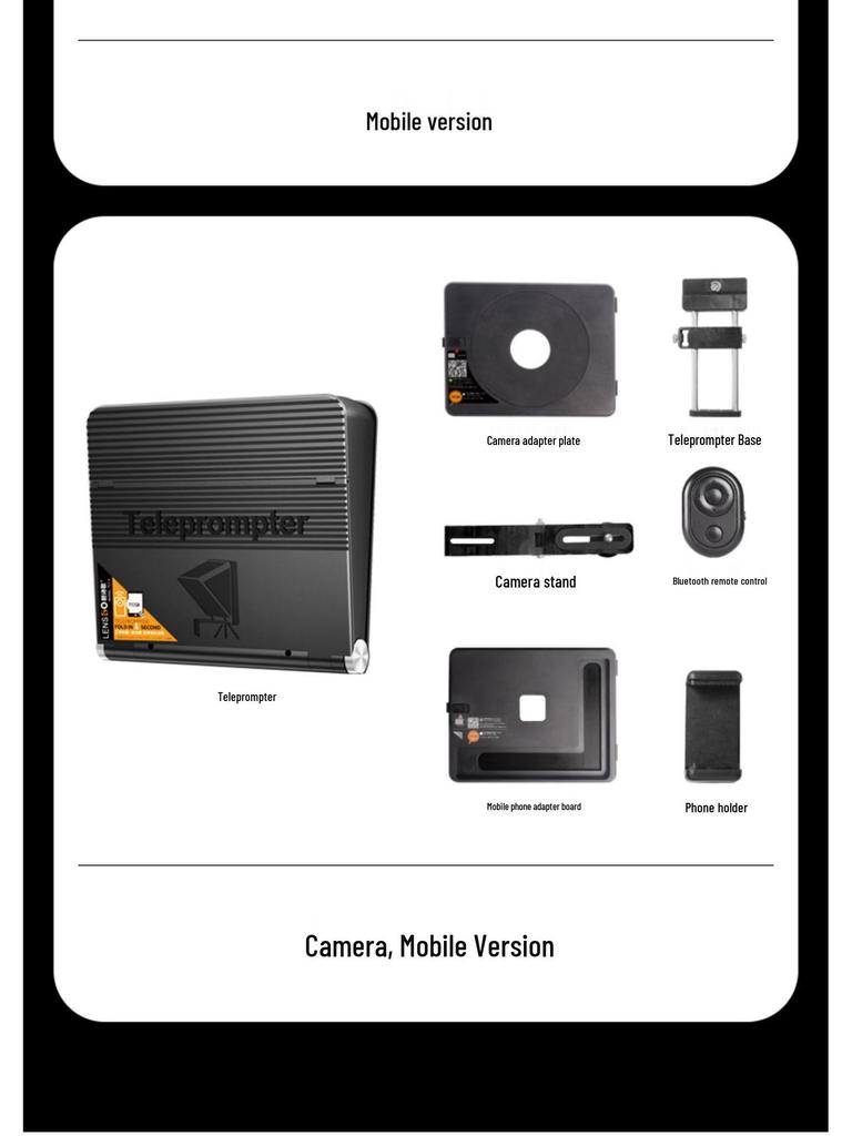 Second Generation TC7 Mobile Phone & Tablet Teleprompter - Portable, Large Screen-Compatible