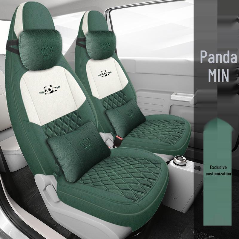 Panda Mini Cute Girl Car Seat Cover - Universal Full Coverage, All Seasons