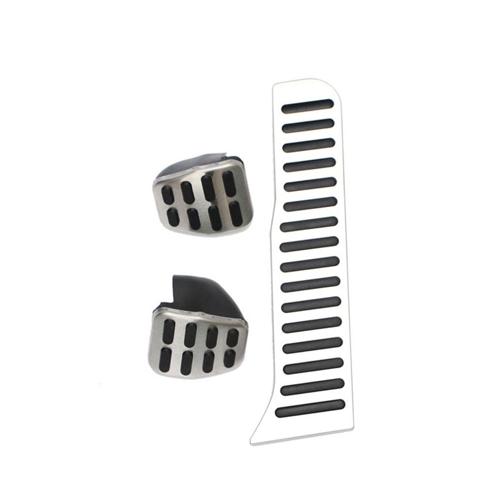 Bilpedaldeksel for VW Golft 5 6 Tiguan Touran for Skoda Octavia A5 LHD Rustfritt stål Akselerator Gass Bremse Clutch Hvile