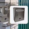 And Versatile Stainless Steel Wall-mounted Mailbox for Envelopes Magazines. Includes Lock.