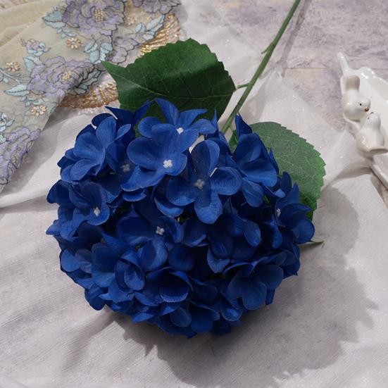 Real Touch Artificial Hydrangea Flower 27.5" Full Fake Hydrangea Flower Lifelike Faux Silk Hydrangeas for DIY Wedding Bouquet Spring Indoor