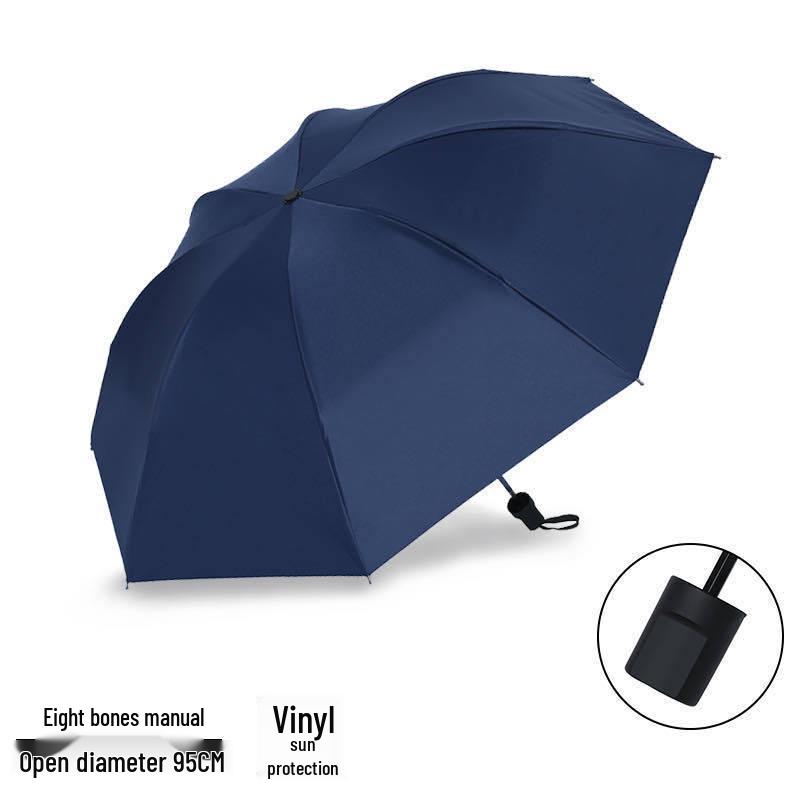 Guarda-chuva de Sol UV de Vinil - Guarda-sol de Dobra Automática para Todo o Tempo com Proteção Solar
