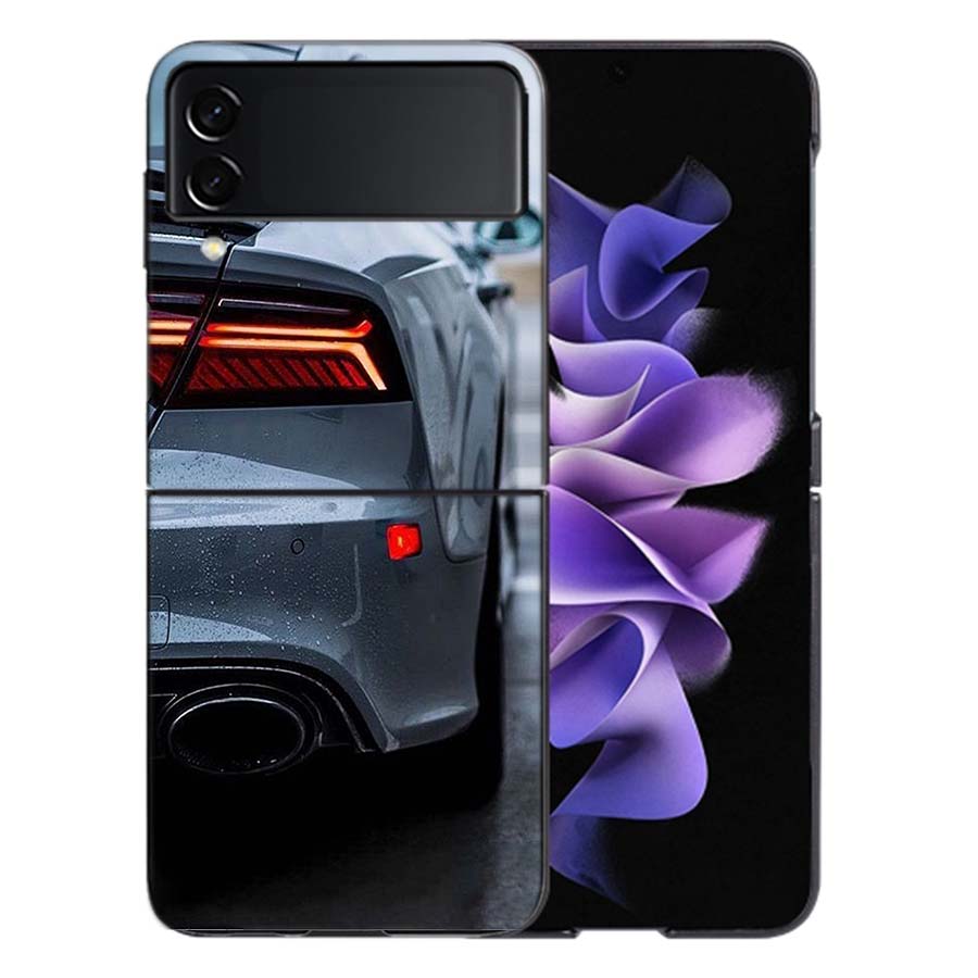 Une Berline de Luxe Magique Pour Samsung Galaxy Z Flip 5 4 3 Coque Rigide Anti-Choc Téléphone Z Flip 6 7 5G Z Flip 5 4 5G TPU PC Har