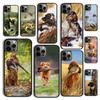 Autumu Hunter Dog Hunting Phone Case Cover for iPhone 16 15 12 Mini 11 13 14 Pro Max SE 2020 Apple 6S 7 8 Plus Coque