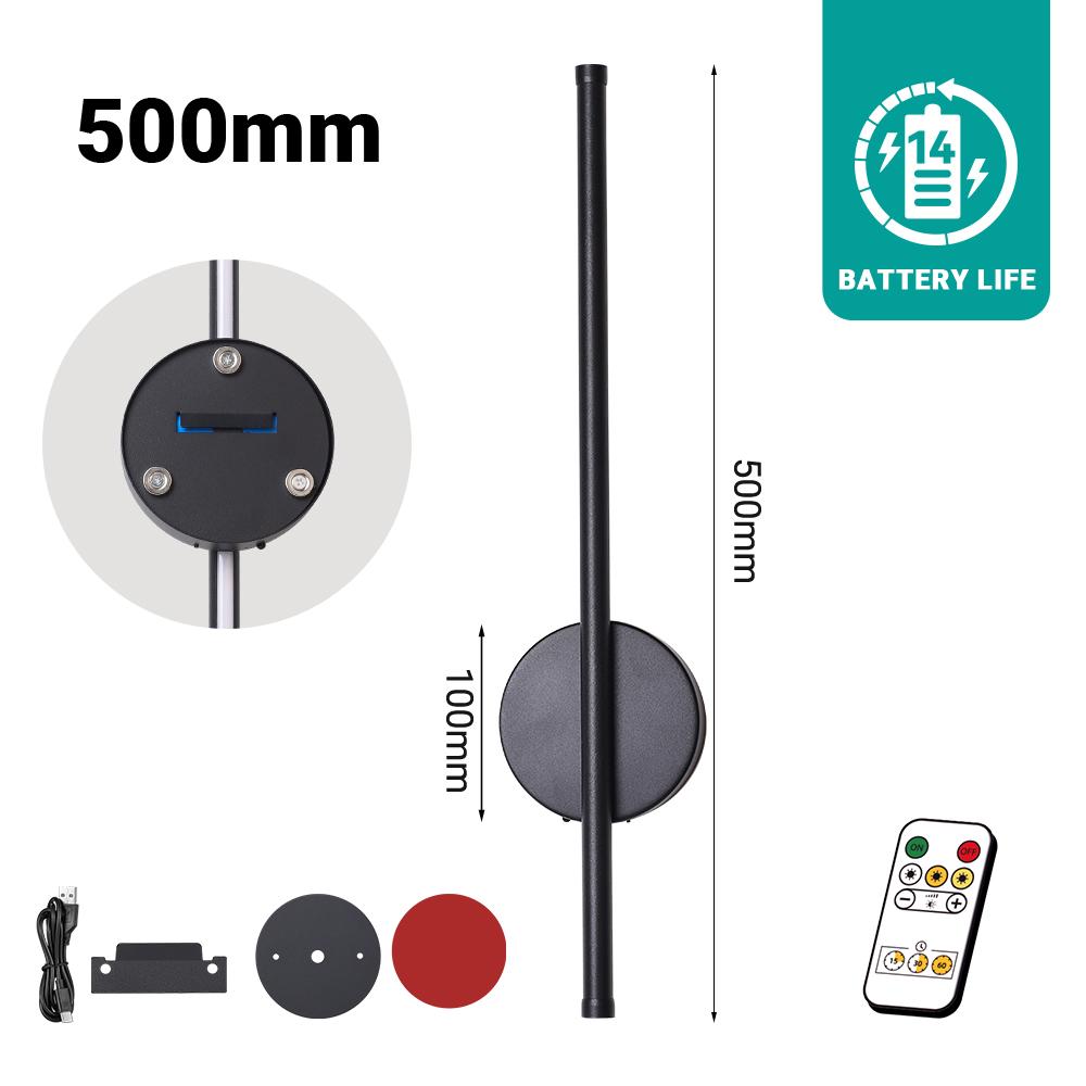 

1 шт. перезаряжаемый настенный светильник 50 см беспроводной светодиодный светильник с пультом дистанционного управления прикроватная лампа для спальни с затемнением современный светодиодный настенный светильник Dimming