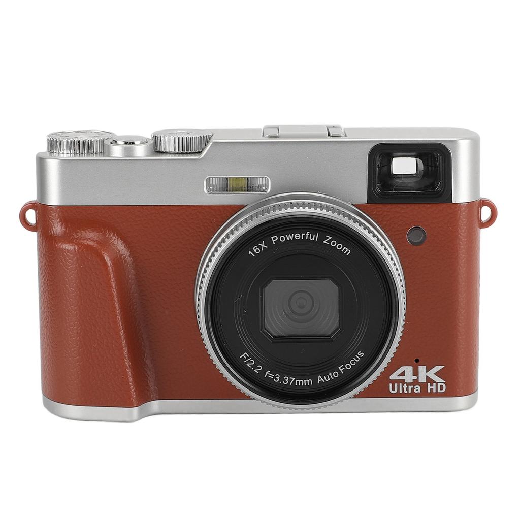 4K 48MP Digital Camera 2.8inch Screen Anti Shake 16X Digital Zoom Video Camera Compact Point and Shoot Travel Camera