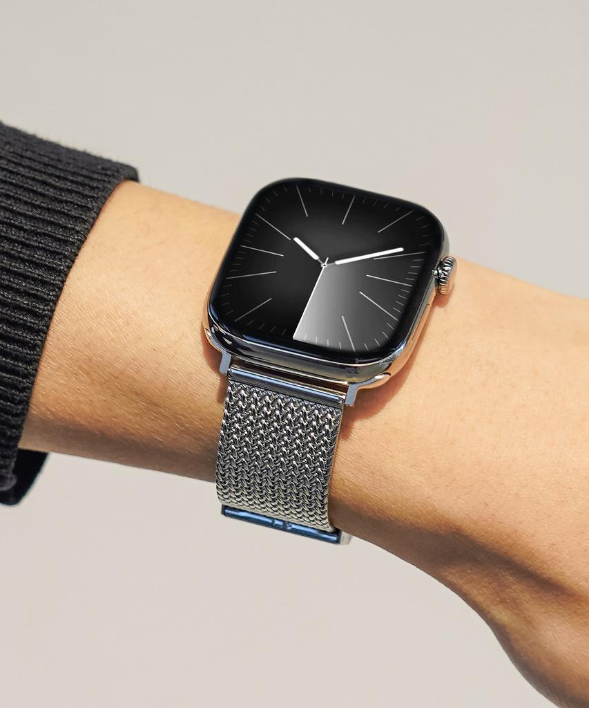 Biltin Apple Watch Metal Glossy Strap Ultra Slim 11 10 9 Se3
