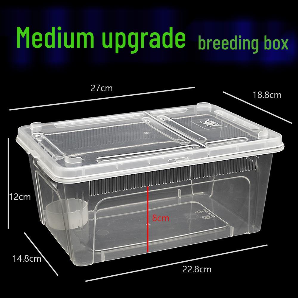 2nd Gen Reptile Breeding Box for Spiders, Frogs, Snails, Silkworms, Geckos, Snakes, and Turtles