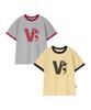 VIDEO JOCKEY Vv Star Ringer T-Shirt [Melange Gray]
