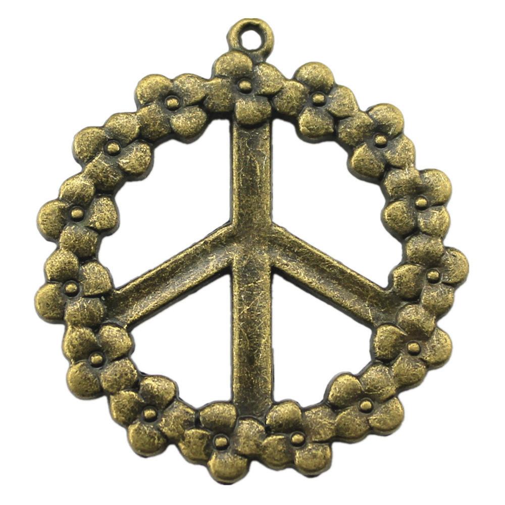 Pendants Peace Sign Charms Alloy Crafts For Hippie Themed Jewelry Making