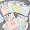 Cute Cartoon Meow Time Paradise Sticky Notes - High Aesthetic, Reusable Memo Pads