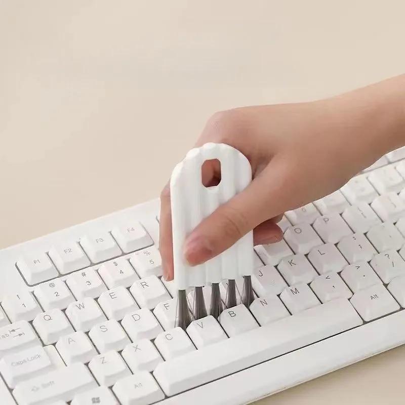 1 Multi-function Cup Cover Brush Keyboard Gap Brush Air Mat Comb Cleaning Brush Bottle Cap Groove Gap Brush
