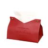 Pu Leather Tissue Box V-shaped Opening Roll Paper Toilet Paper Car Living Room Hotels Bedroom Study Napkin Storage For Home