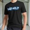 New Bad Wolf Spray Painted Active Logo Men's Black T Shirt Funny Size S To 5XL
